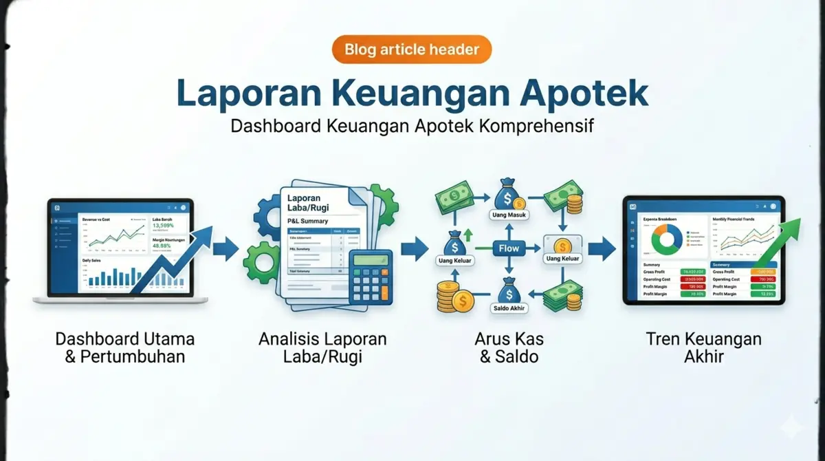 Laporan Keuangan Apotek: Panduan Lengkap Laporan Penjualan, Laba Rugi & Cash Flow